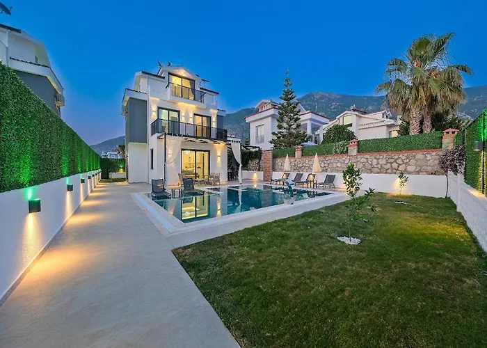 Detached With Private Pool In Oeluedeniz, 费特希耶